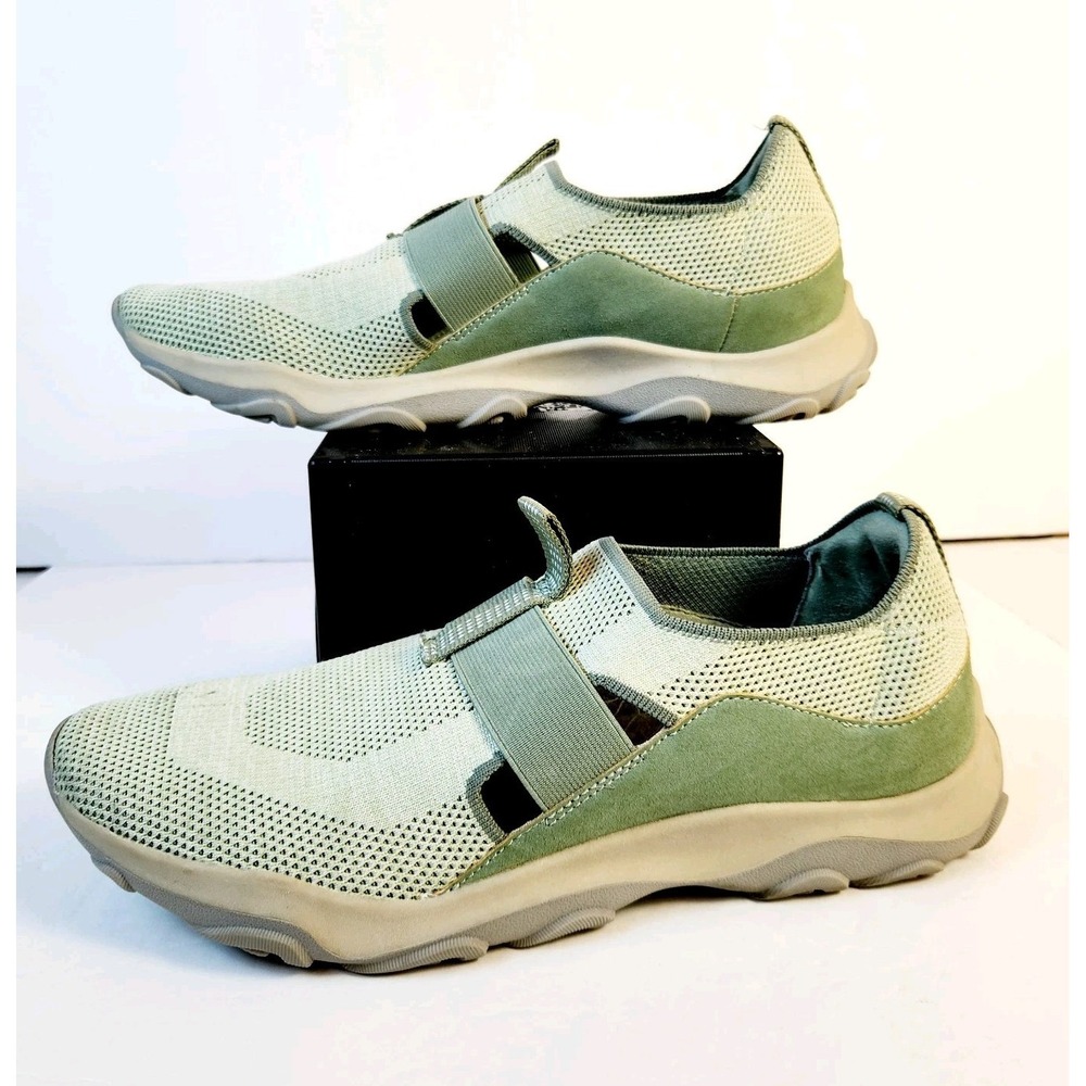 Earth Origins Tanvi Knit Trail Slip On Sneaker Womens US 11 Green Fabric Shoe‎